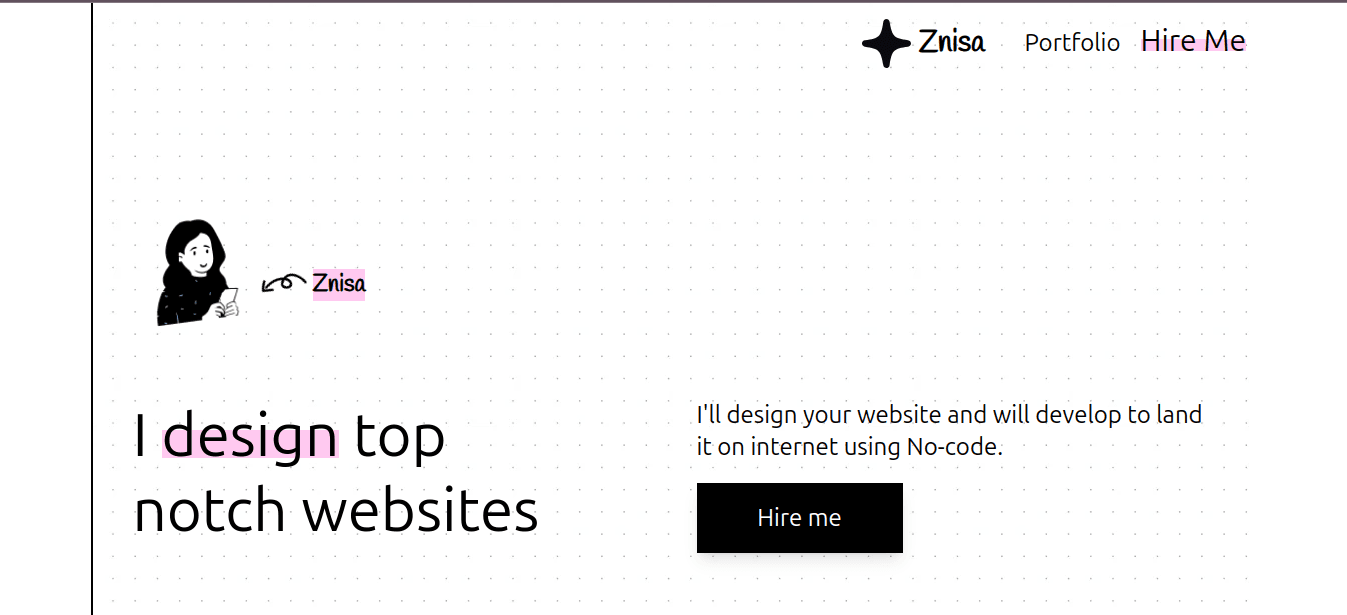 Minimal style Portfolio